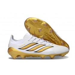 Zapatos adidas Predator 26 Elite FG Blanco Dorado