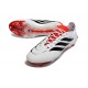 Zapatos adidas Predator 26 Elite FG Blanco Negro Rojo