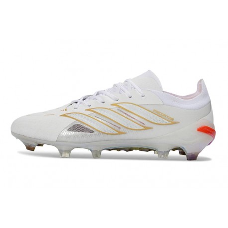 Bota de Fútbol adidas Predator Elite L FG Blanco Dorado