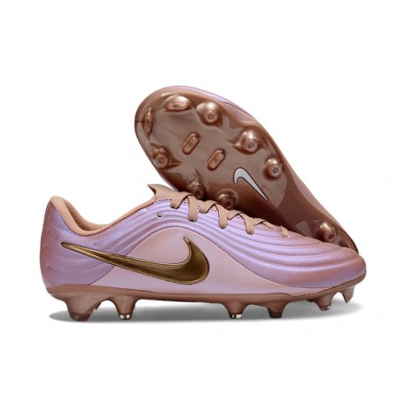 Nike Tiempo Maestro Elite FG Zapatillas de fútbol Bronce Rojo Mtlc Dorado Rosa Mtlc