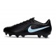 Nike Tiempo Maestro Elite FG Zapatillas de fútbol Negro Azul Hielo