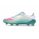 Bota Adidas F50 Elite FG X Messi Ftwr Blanco Rosa Lúcido Flash Agua