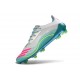 Bota Adidas F50 Elite FG X Messi Ftwr Blanco Rosa Lúcido Flash Agua