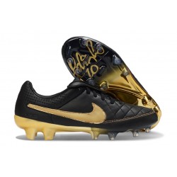 Nike Tiempo Maestro Elite FG Zapatillas de fútbol Negro Dorada