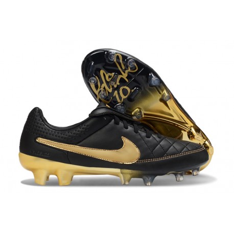 Nike Tiempo Maestro Elite FG Zapatillas de fútbol Negro Dorada