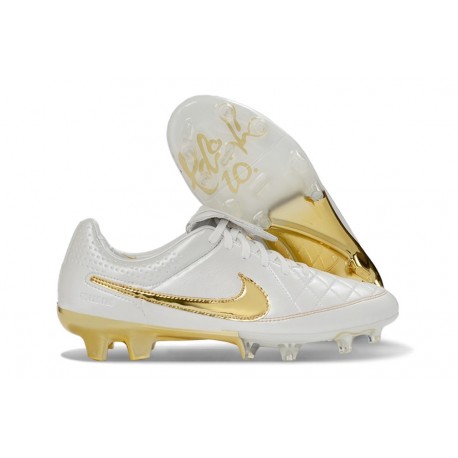 Nike Tiempo Maestro Elite FG Blanco Dorado