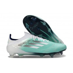 Bota de Fútbol Adidas F50 Elite FG Verde Blanco Plateada
