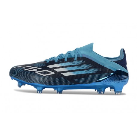 Bota de Fútbol Adidas F50 Elite FG Negro Azul