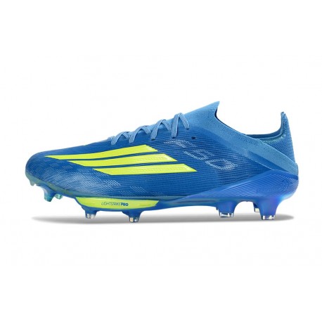 Bota de Futbol Adidas F50+ FG Azul Amarillo
