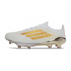 Bota de Futbol Adidas F50+ FG Blanco Dorado