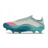 Bota de Futbol Adidas F50+ FG X Messi Ftwr Blanco Rosa Lúcido Flash Agua