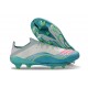Bota de Futbol Adidas F50+ FG X Messi Ftwr Blanco Rosa Lúcido Flash Agua