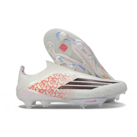 Zapatillas Adidas F50+ Laceless FG x Lamie Yamal Blanco Rojo Negro