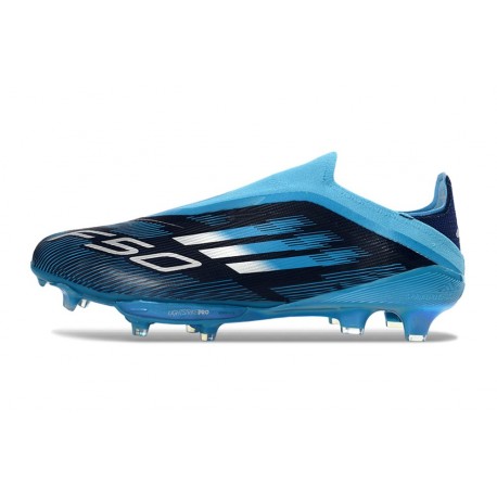 Bota y Zapatilla de Fútbol Adidas F50+ LL FG Negro Azul