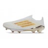 Bota y Zapatilla de Fútbol Adidas F50+ LL FG Blanco Dorado