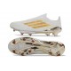 Bota y Zapatilla de Fútbol Adidas F50+ LL FG Blanco Dorado