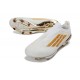 Bota y Zapatilla de Fútbol Adidas F50+ LL FG Blanco Dorado