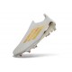 Bota y Zapatilla de Fútbol Adidas F50+ LL FG Blanco Dorado