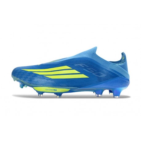 Adidas F50+ LL FG X MESSI Azul Royal Amarillo Solar Semi Azul Burst