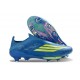 Adidas F50+ LL FG X MESSI Azul Royal Amarillo Solar Semi Azul Burst