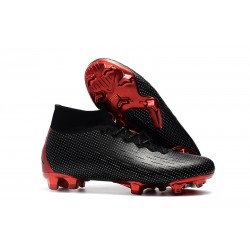 Nike x Jordan Zapatos Mercurial Superfly 6 DF FG - Negro Rojo