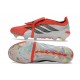 adidas Predator 26 Elite Fold-over Tongue FG Rojo Lúcido Negro Ftwr Blanco