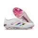 adidas Predator 26 Elite Fold-over Tongue FG Blanco Rosa