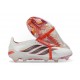 adidas Predator 26 Elite Fold-over Tongue FG Blanco Rojo Negro