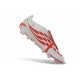 adidas Predator 26 Elite Fold-over Tongue FG Blanco Rojo Negro