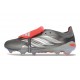 adidas Predator 26 Elite Fold-over Tongue FG Hierro Met. Ftwr Blanco Rojo Lúcido