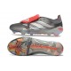 adidas Predator 26 Elite Fold-over Tongue FG Hierro Met. Ftwr Blanco Rojo Lúcido