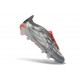 adidas Predator 26 Elite Fold-over Tongue FG Hierro Met. Ftwr Blanco Rojo Lúcido