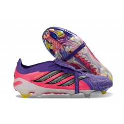 adidas Predator 26 Elite Fold-over Tongue FG Violeta Rosa
