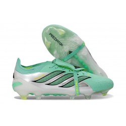 adidas Predator 26 Elite Fold-over Tongue FG Verde Plateado