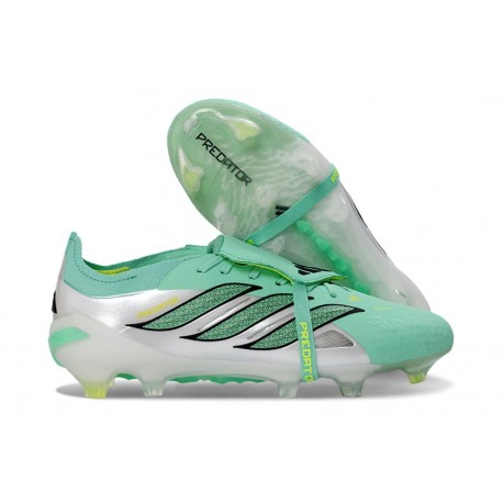 adidas Predator 26 Elite Fold-over Tongue FG Verde Plateado