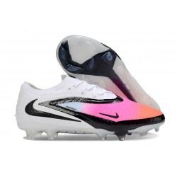 Zapatillas de Fútbol Nike Phantom 6 Low Elite FG Rosa Blanco Negro