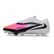 Zapatillas de Fútbol Nike Phantom 6 Low Elite FG Rosa Blanco Negro