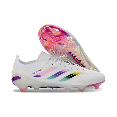 Bota de Fútbol adidas Predator Elite L FG Blanco Rosa