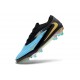 Zapatillas de Fútbol Nike Phantom 6 Low Elite FG Azul Negro Dorada