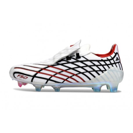 Zapatillas de Futbol Adidas F50 Spider Elite FG Blanco Rojo Azul