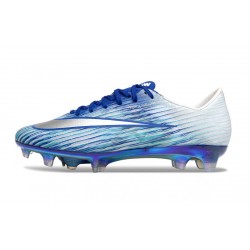 Zapatillas Nike Zoom Mercurial Vapor XVII Elite FG Azul Blanco Plateado