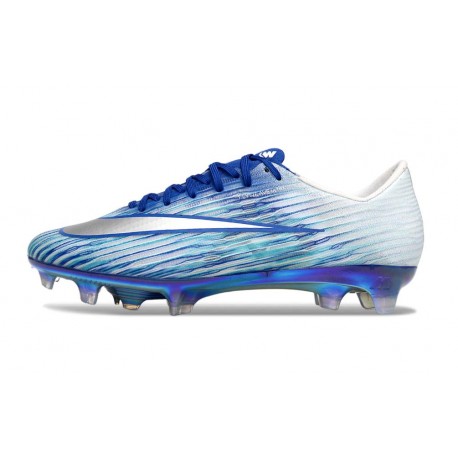 Zapatillas Nike Zoom Mercurial Vapor XVII Elite FG Azul Blanco Plateado