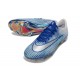 Zapatillas Nike Zoom Mercurial Vapor XVII Elite FG Azul Blanco Plateado