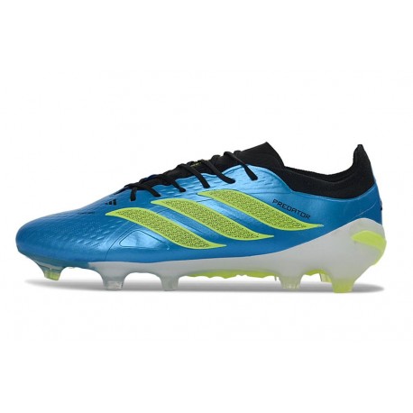 Bota de Fútbol adidas Predator Elite L FG Azul Verde Lima