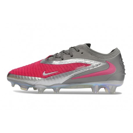 Zapatillas de Fútbol Nike Phantom 6 Low Elite FG Rosa / Plata / Gris