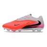 Zapatillas de Fútbol Nike Phantom 6 Low Elite FG Carmesí Brillante / Gris / Negro