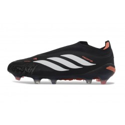 Zapatos de Fútbol adidas Predator Elite Sin Cordones FG Negro Blanco