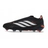 Zapatos de Fútbol adidas Predator Elite Sin Cordones FG Negro Blanco