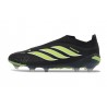 Zapatos de Fútbol adidas Predator Elite Sin Cordones FG Negro Verde
