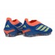 Zapatos de Fútbol adidas Predator Elite Sin Cordones FG Azul Verde Naranja